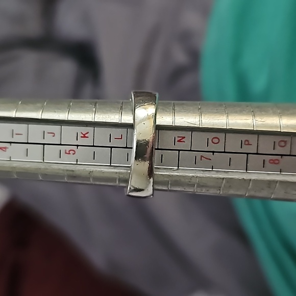 Mystic Topaz Etched Art Silver Ring Size 6 - Picture 11 of 13